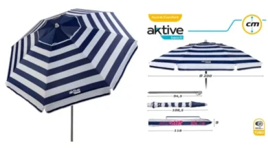 sombrilla de playa grande Aktive 62224 barata