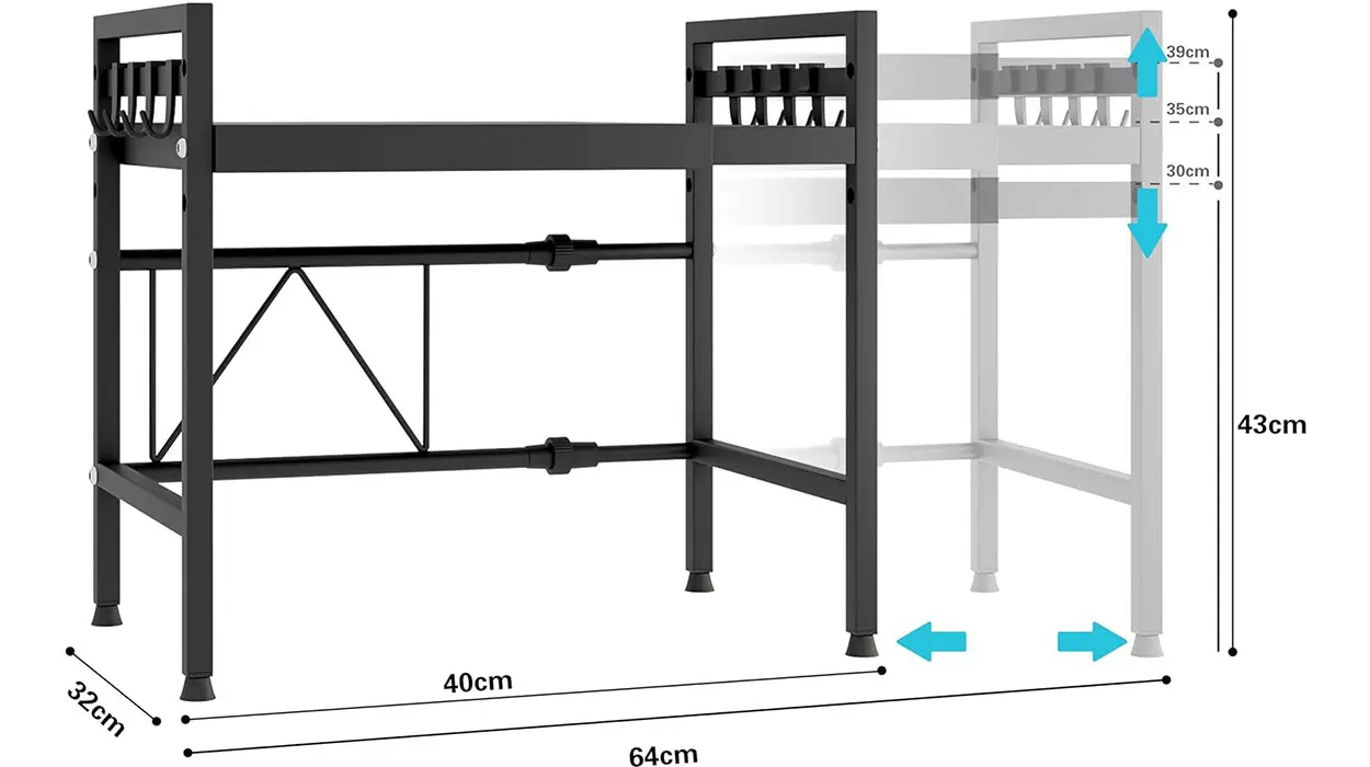 Soporte ajustable Mointal de 2 niveles para microondas barato