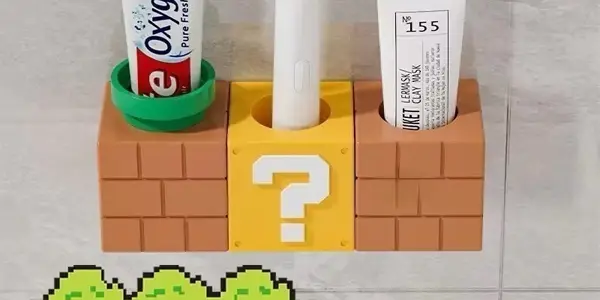 Soporte para cepillos eléctricos de Super Mario Bros.