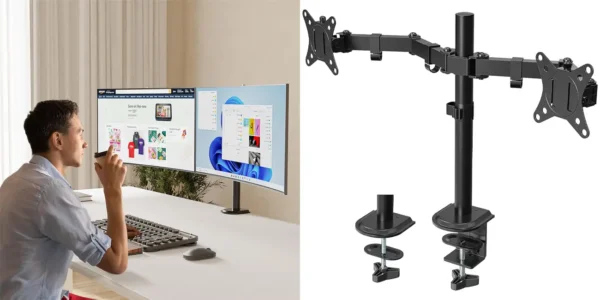 Soporte de doble brazo PUTORSEN para 2 monitores