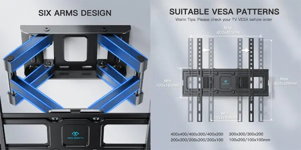 Soporte para pared PERLESMITH para TV