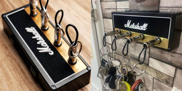 Soporte de pared para llaves Marshall Retro con 4 conectores