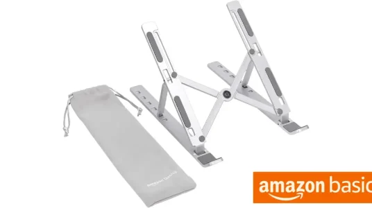 Soporte para portátil plegable Amazon Basics