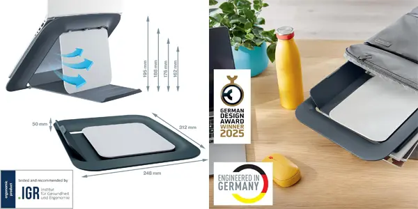 Soporte plegable para portátil Leitz