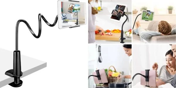 Soporte universal con brazo flexible para móvil y tablet