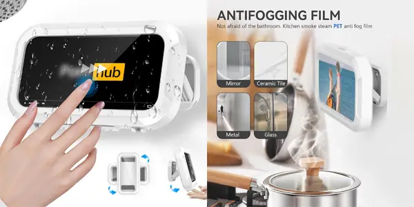 Soporte de smartphone para ducha