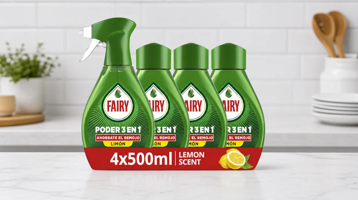 Pack x4 Fairy Poder Sin Remojo Limón Spray de 500 ml