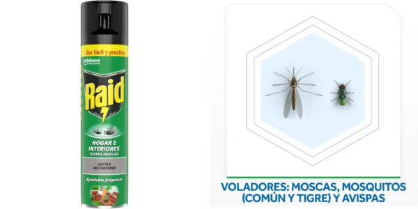 Spray insecticida Raid Hogar e Interiores