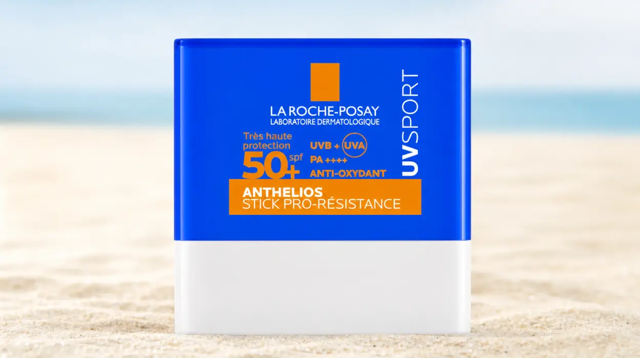 La Roche Posay Anthelios UVSPORT Stick SPF50+ con Mexoryl400 y vitamina E, 10 ml