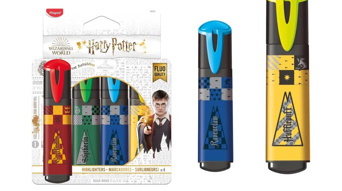 Pack de 4 subrayadores Maped Harry Potter