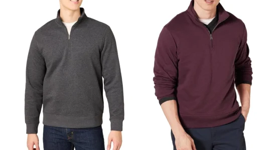sudadera Amazon Essentials Half Zip