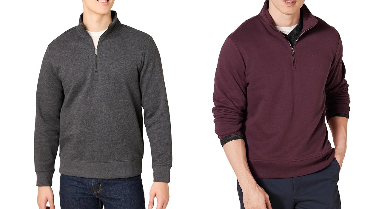 sudadera Amazon Essentials Half Zip