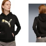 sudadera Puma Essentials Metallic Hoodie FL con capucha