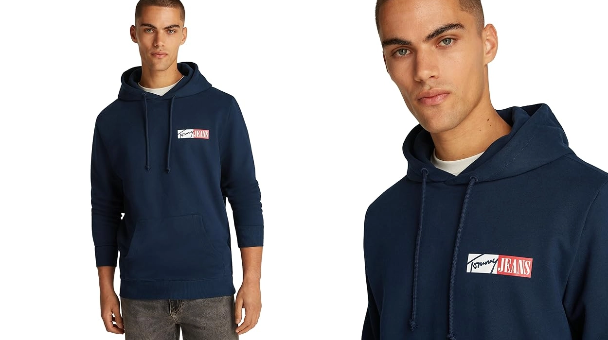 sudadera Tommy Hilfiger Entry Graphic azul marino hombre