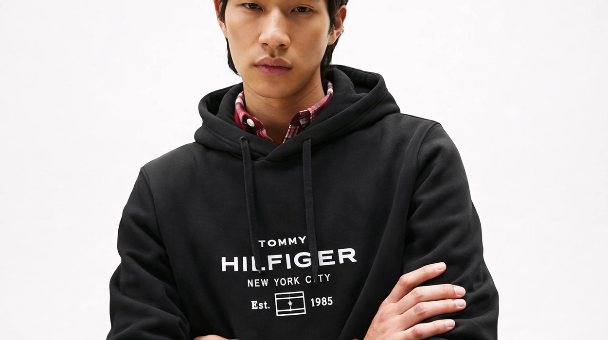 sudadera Tommy Hilfiger Oval Graphic Hoodie para hombre