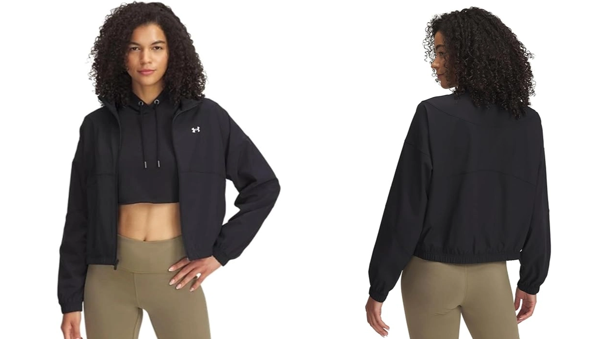 sudadera Under Armour Rival Woven para mujer
