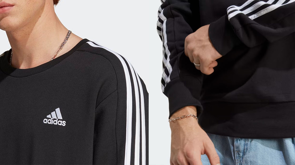 Sudadera Adidas Essentials French Terry 3 Bandas para hombre barata