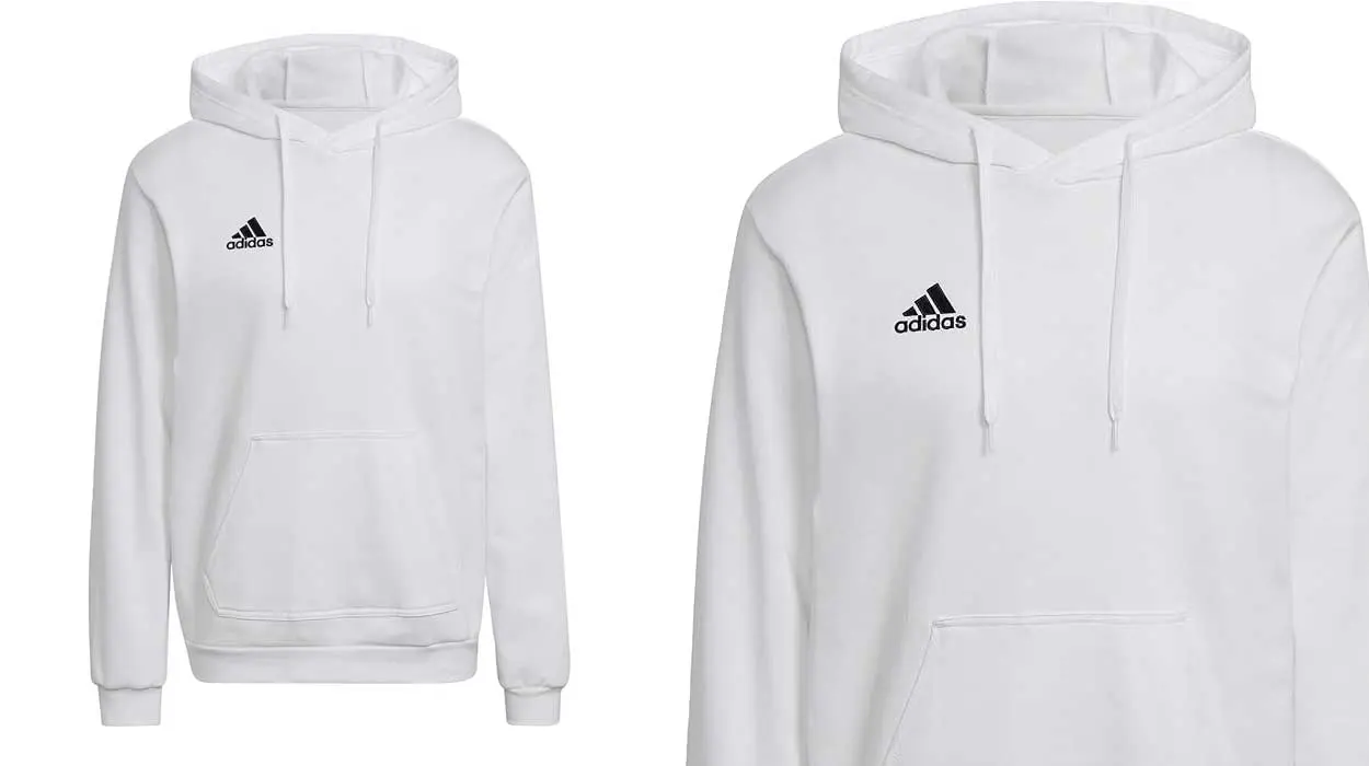 Sudadera Adidas Entrada 22 blanca para hombre