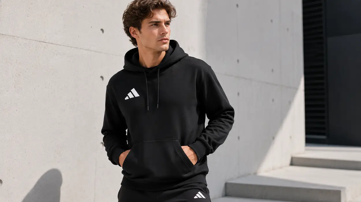 Sudadera Adidas Entrada26: la comodidad clásica en blanco y negro