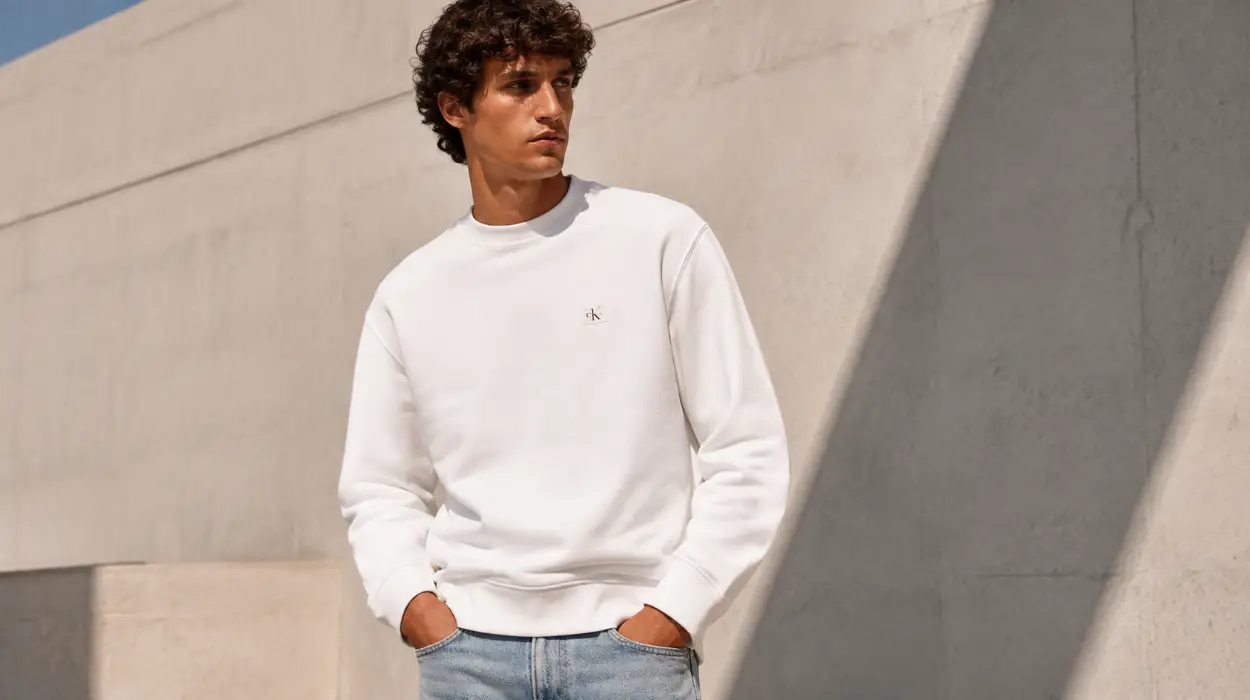 Sudadera Calvin Klein Terry Badge Crown para hombre