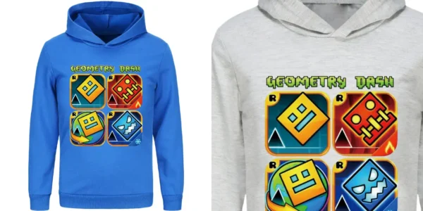 Sudadera con capucha infantil Geometry Dash