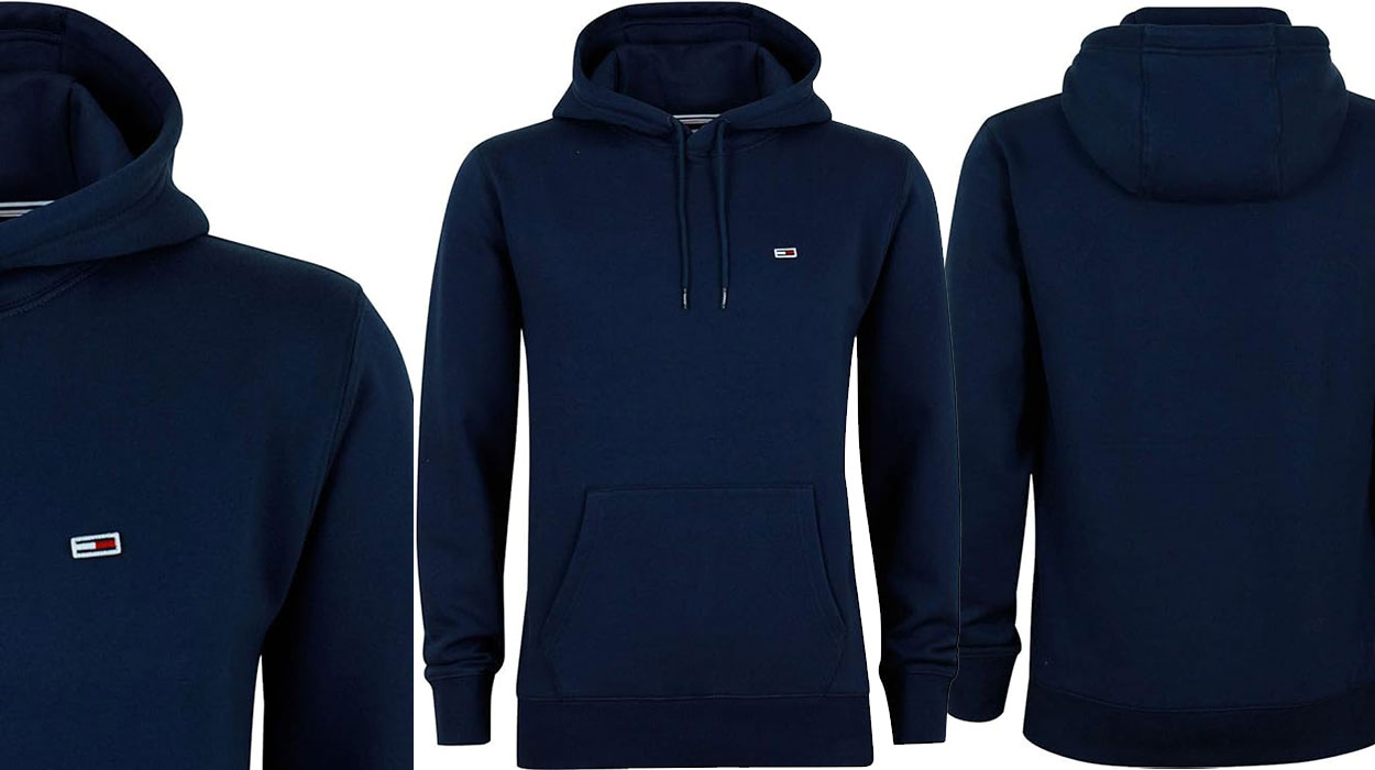 Sudadera de felpa Tommy Jeans con capucha para hombre barata