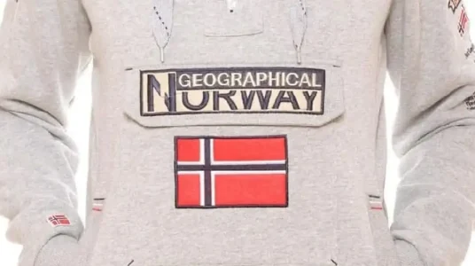 Chollo Sudadera Geographical Norway Gymclass gris para hombre