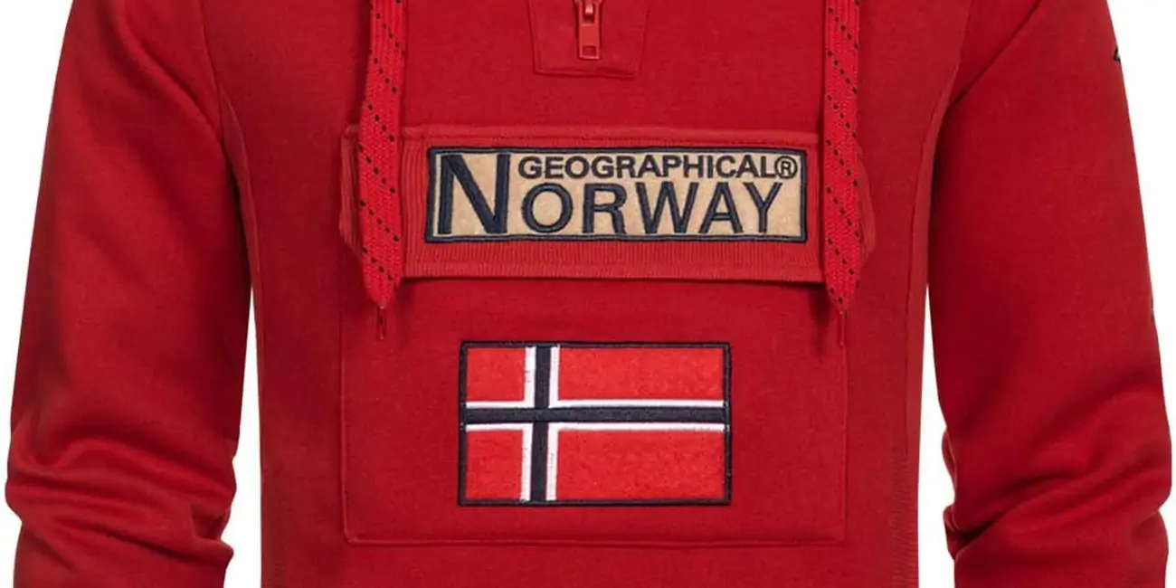 Sudadera Geographical Norway Gymclass roja para hombre