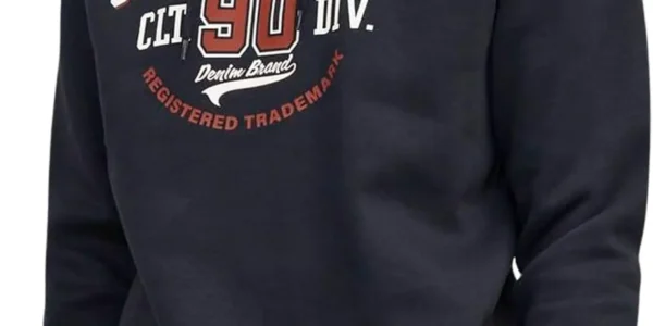 Chollo sudadera jack & jones hoodie logo azul oscuro para hombre