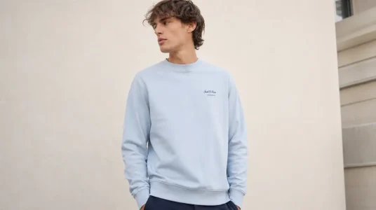 Sudadera Jack & Jones Jjearchive Graphic cuello redondo azul