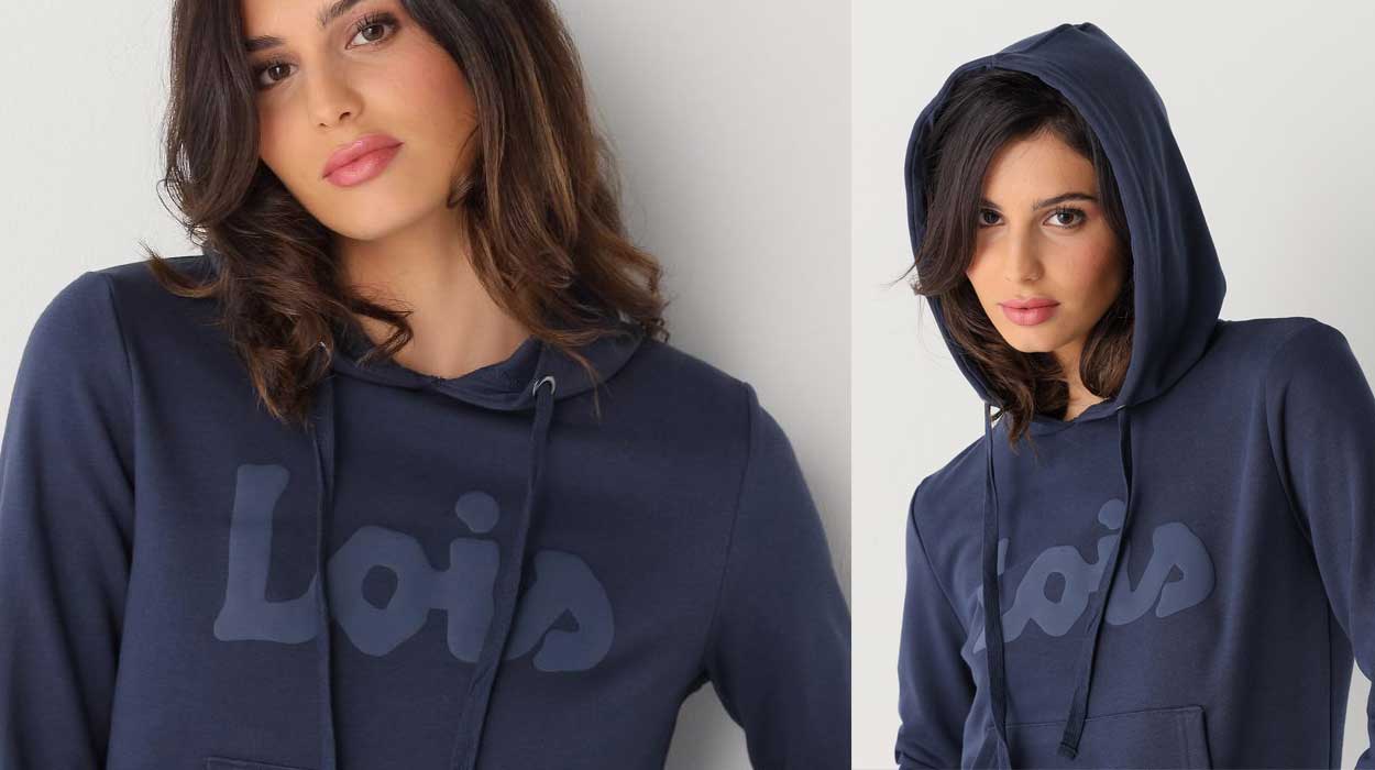 Sudadera Lois Jeans Logo mujer barata