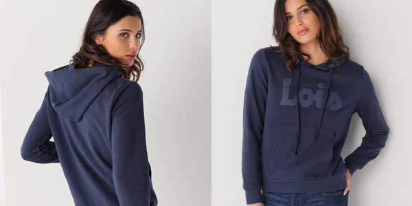 Sudadera Lois Jeans Logo mujer oferta