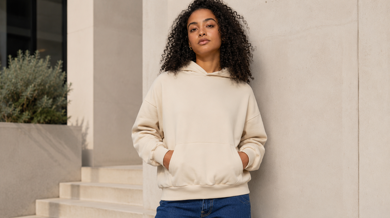 Sudadera con capucha Urban Classics para mujer: estilo relajado en algodón orgánico
