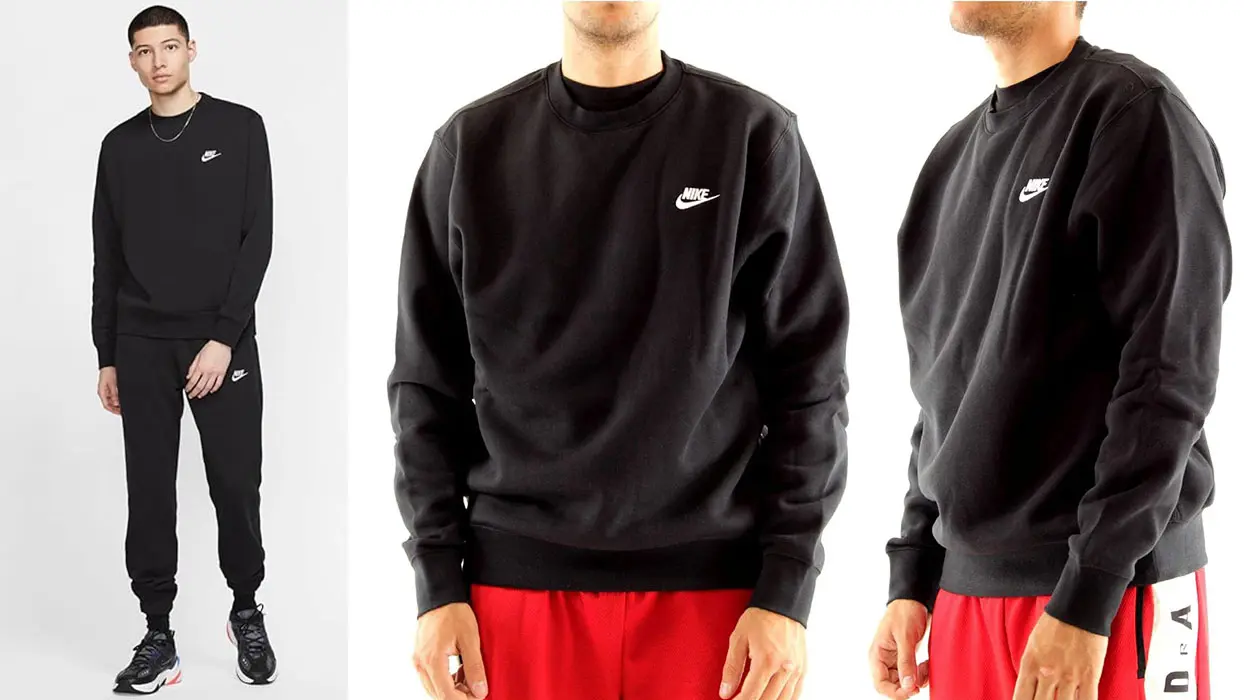 Sudadera Nike Club negra para hombre barata