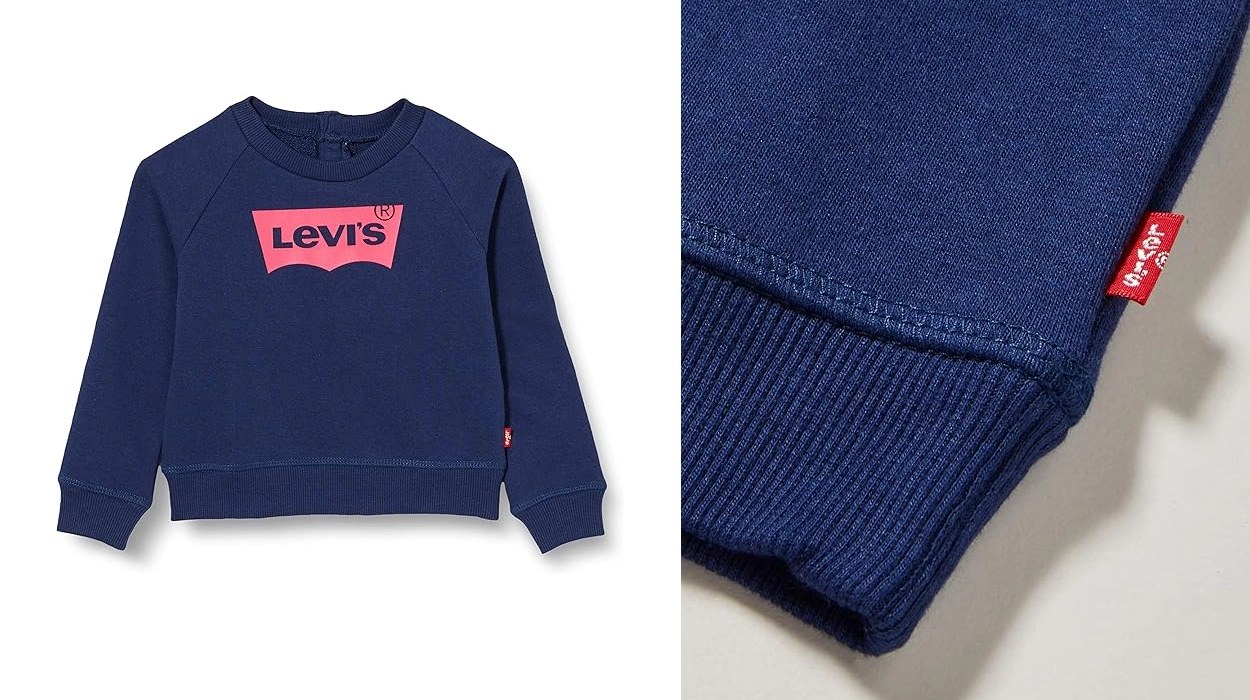 sudadera para bebé Levi’s Logo Crew