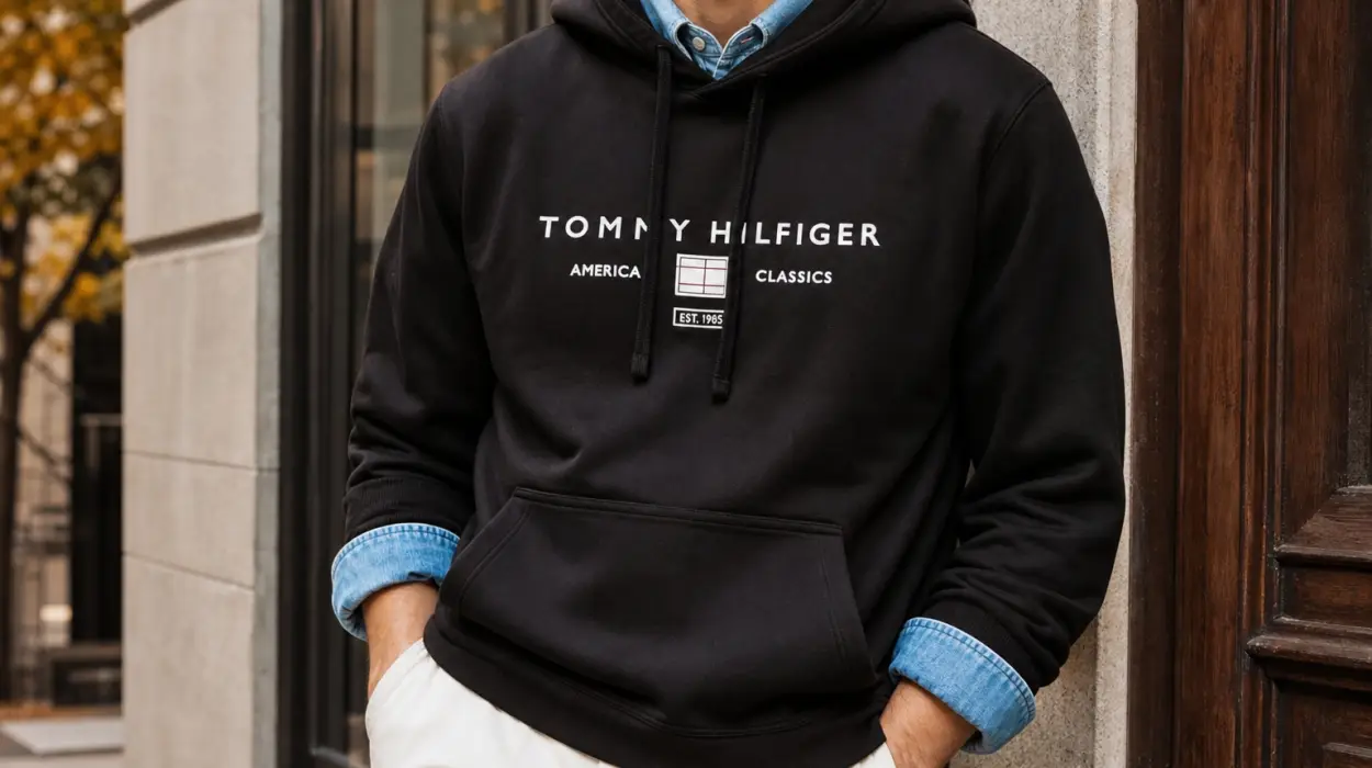 Sudadera Tommy Hilfiger Brand Love para hombre en varios colores