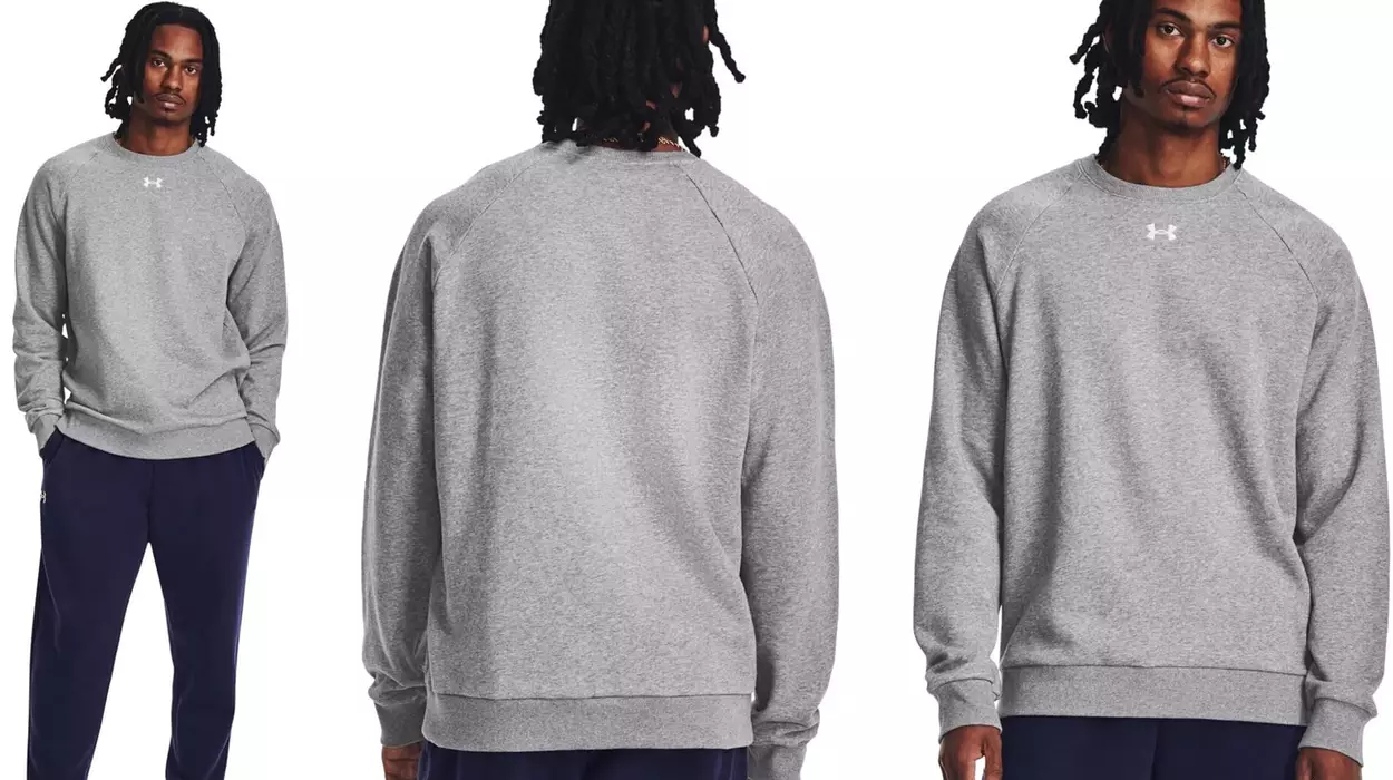 Sudadera Under Armour UA Rival Fleece gris para hombre