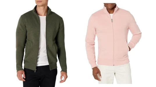 sudaderas de felpa Amazon Essentials con cremallera completa para hombre