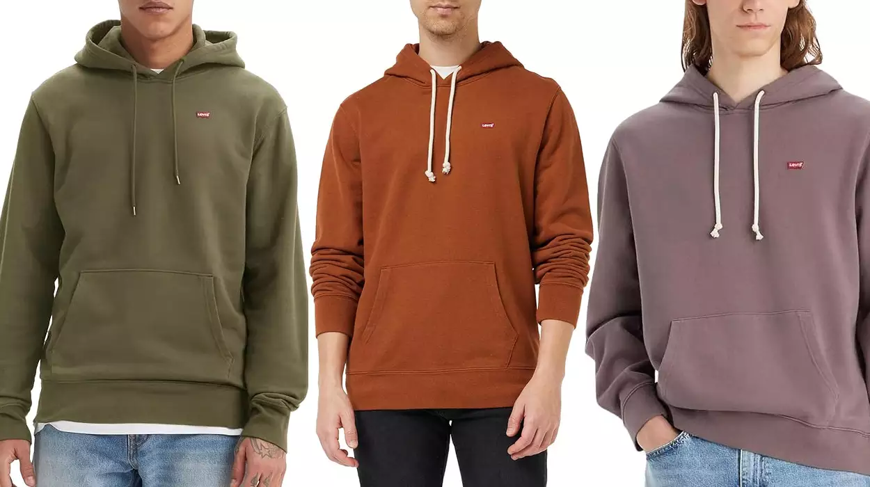 Levi's sudaderas de algodón hombre baratas