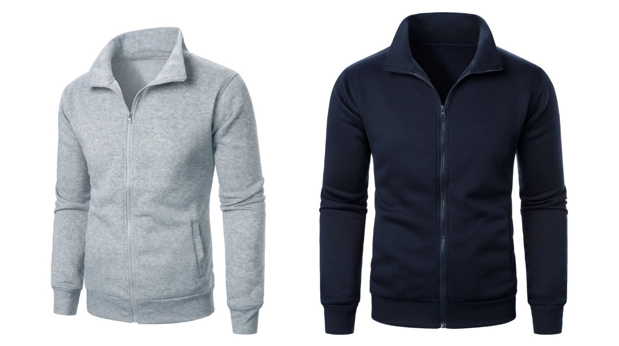 suéter con cremallera para hombre