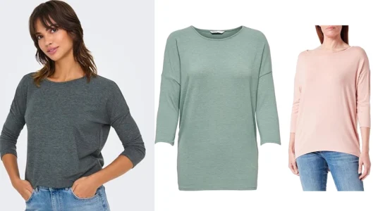 suéter de punto fino Only Onlglamour con manga 3 4