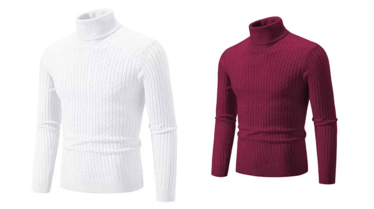 sueters cuello vuelto hombre