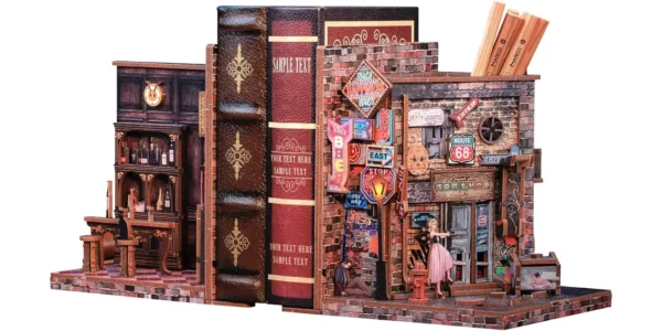 Kit de sujetalibros DIY CUTEBEE maqueta en miniatura