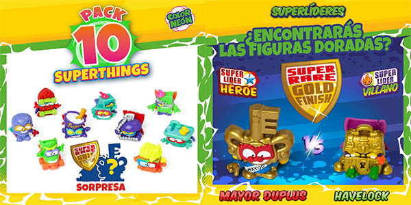 Superthings Neon Power caja muñecos pack oferta