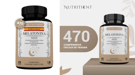 suplemento de melatonina pura Nutrithent de 450 comprimidos barato