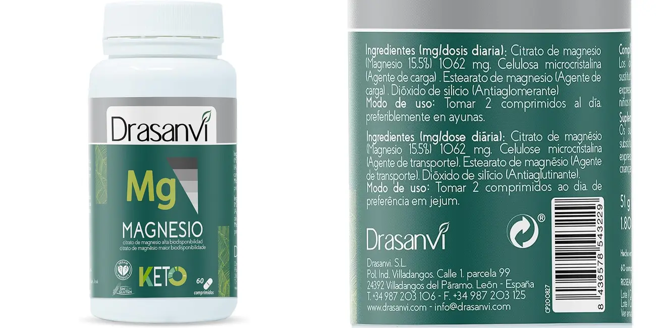 Suplemento de magnesio Keto Drasanvi