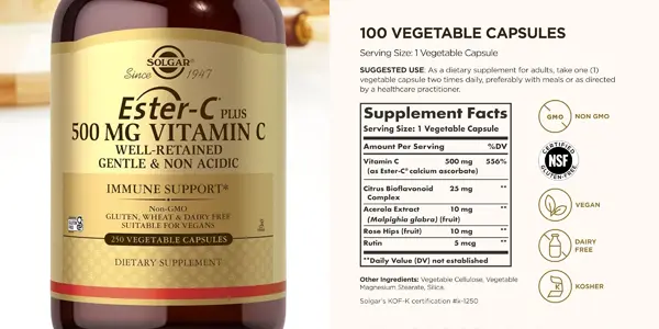 Complemento Solgar Ester-c Plus