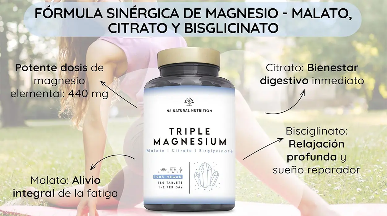 Triple Magnesio N2 Natural Nutrition para 3 meses barato