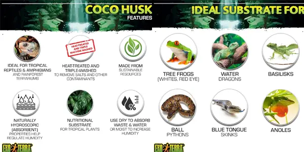 Sustrato natural para terrarios ExoTerra Coco Husk oferta