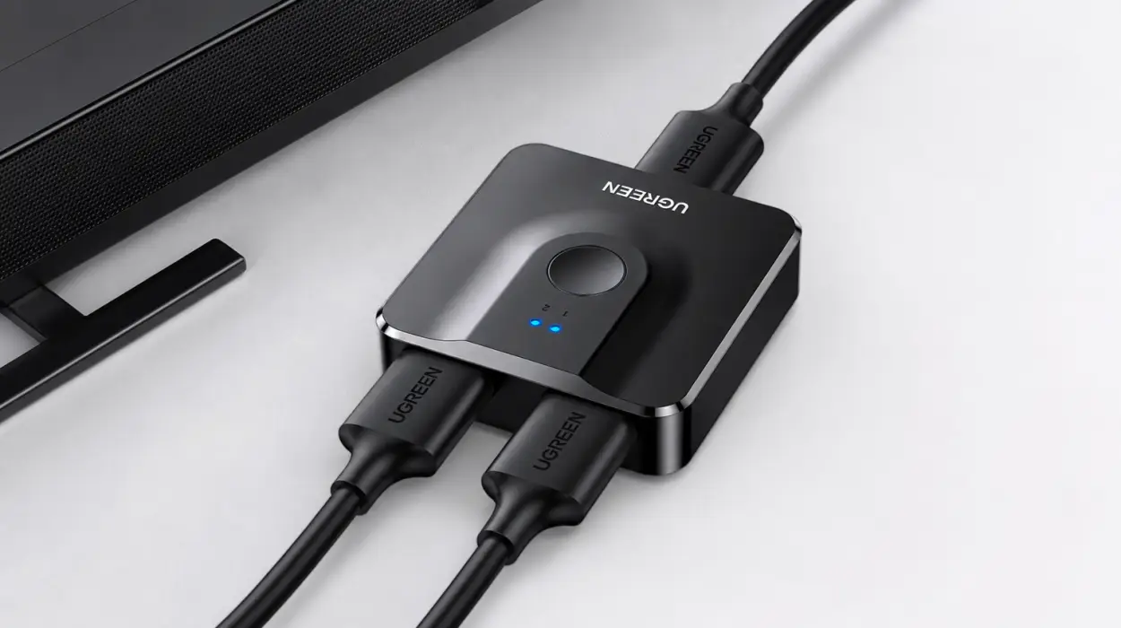 🖥️ Conecta dos pantallas o dispositivos con un solo switch HDMI UGREEN 4K 60 Hz